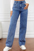 'Meadow' High Waist Straight Jeans - Celes Fashion
